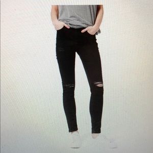 Topshop Moto black jeans.